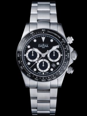 Davosa Ternos Professional Chronograph Watch - Black / Trialink